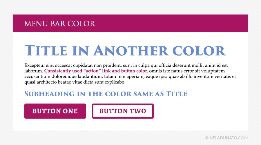 Beginner design mistakes - Harmonious color palette
