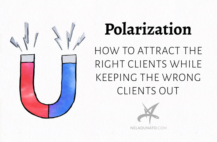 Polarization: How to attract the right clients, while keeping the wrong clients out